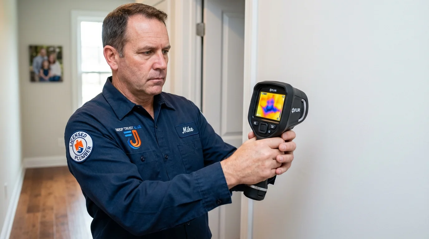 Thermal imaging leak detection by Johns Plumbing LLC in North Bergen